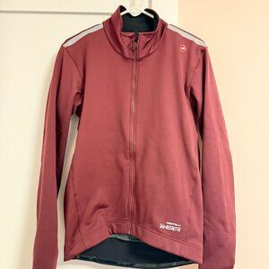 Castelli Ristretto Winter Cycling Jacket Burgundy XL Reflective Stripes Pockets